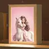 Prinses - Roze - Eenhoorn Light Box met kabel klein -zzz_3d_website