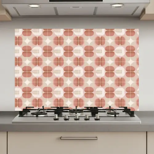 Retro - Klassiek - Roze keuken achterwand spatscherm klein 900 -3d_website