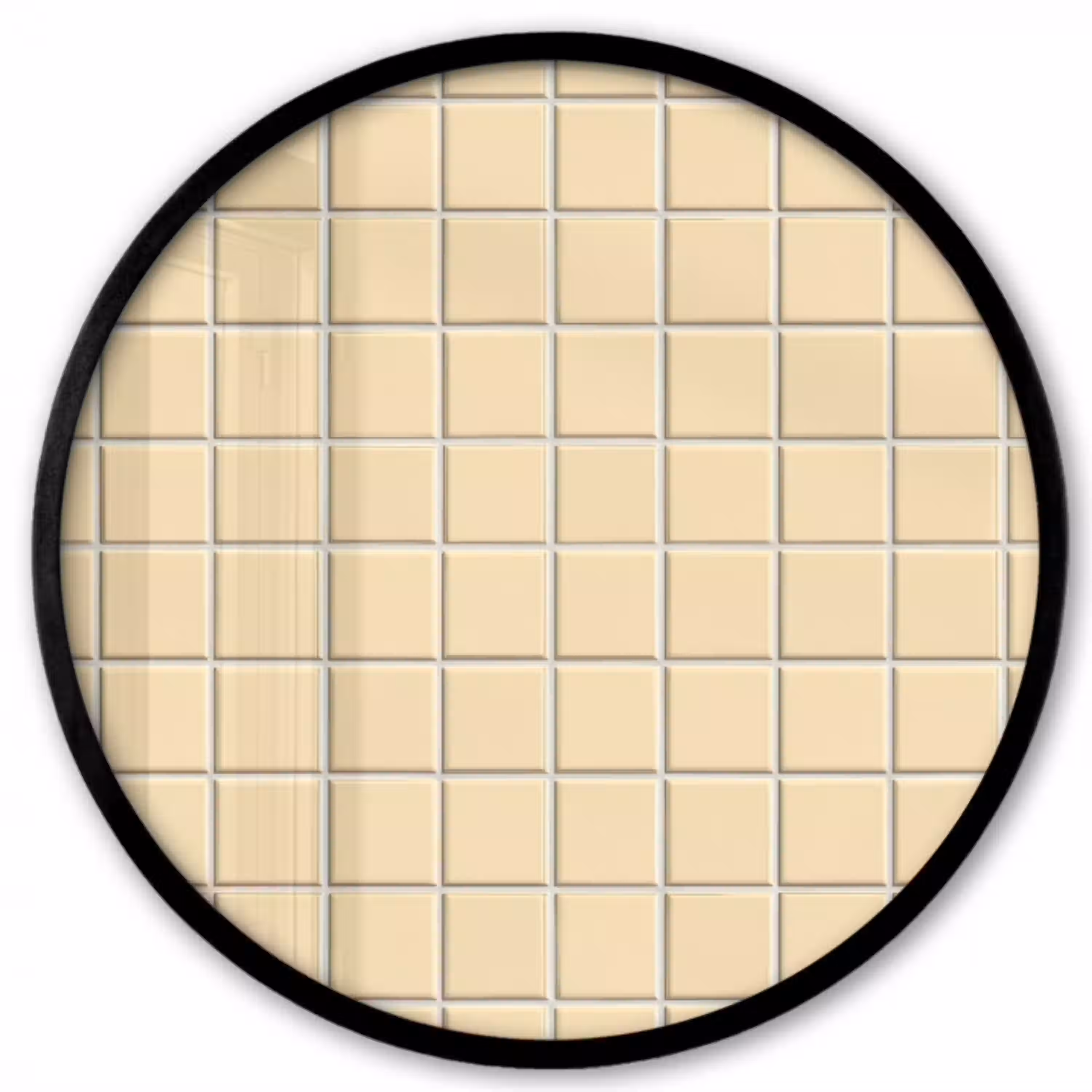Tegels - Patroon - Crème Fotolijst rond zonder passe partout klein 856 -3d