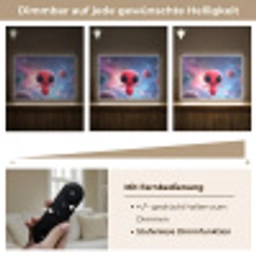 Buitenaards wezen - Rood - Planeten Light Box met batterij (Wandlamp kind) middel -USP_dimbaarDE