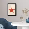 Zeester - Bobbels - Rood fotolijst zwart zonder passe partout klein -sfeer4