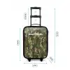 Groene camouflage met zandkleur Kinderkoffer - Zwart klein -productfoto_formaten