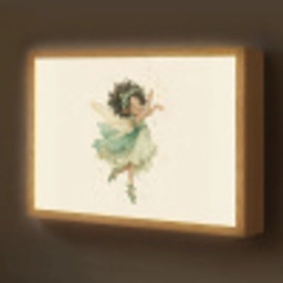 Fee - Groen - Magie Light Box met batterij (Wandlamp kind) middel -z3d_website