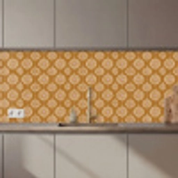 Bloemen - Modern - Oker keuken achterwand 2 middel 871 zz_3dshopping