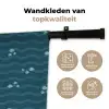 Zee - Donkerblauw - Golf - Vis Wandkleed katoen klein 269 -sfeer2