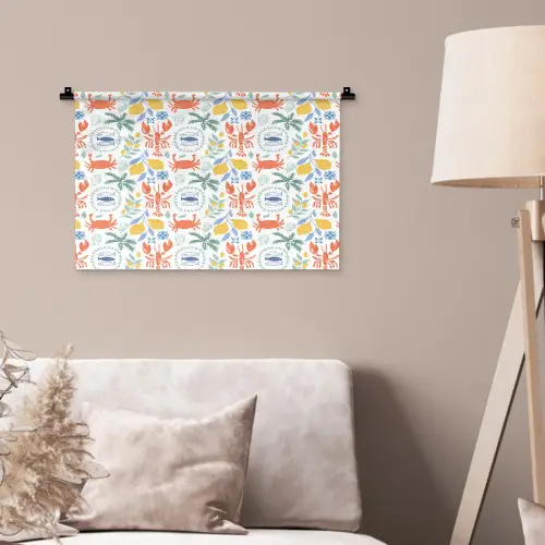 Zee - Sfeer - Citroen - Vis Wandkleed katoen klein 269 -sfeer4