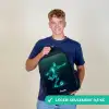 Voetballer trapt met kracht in digitale vorm Rugzak - Zwart middel -sfeer7_FR