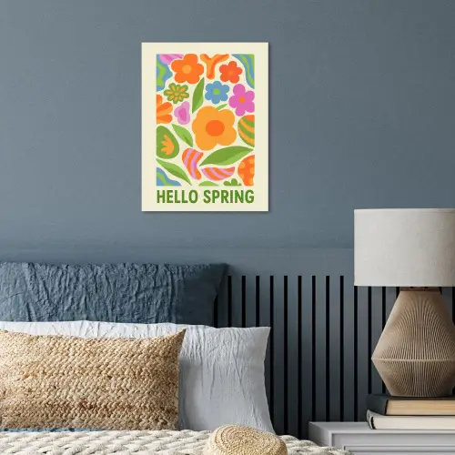 Illustratie - Bloemen - Quote - Kleurrijk poster papier klein -sfeer2