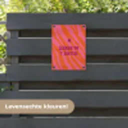 Quote - Zomer - Roze tuinposter los doek klein -sfeer3