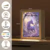 Eenhoorn - Paars - Sprookje - Fantasy dier Light Box met kabel (Kinderlampje) klein -USP_NL