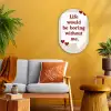 Quote - Tekstballon - Hartjes Wandcirkel Ovaal Forex klein -sfeer4