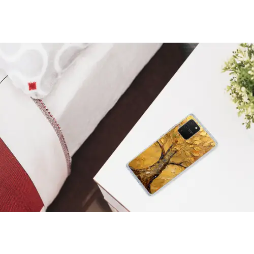 Goud - Boom - Abstract - Modern Telefoonhoesje Samsung Galaxy S10 Lite klein -kamerS10Lite