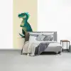 Dinosaurus - Turquoise - Stekels fotobehang vinyl groot -slaapkamer