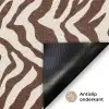 Zebra - Patroon - Zwart - Wit Deurmat klein 898 -antislip_NL