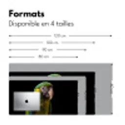Ara - Portret - Groen Muismat XXL klein -zsfeer5_frans