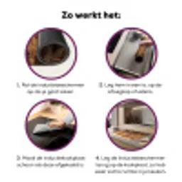 Rietpluimen - Gras - Zonsondergang - Goud - Serene Inductie beschermer vinyl 3mm klein -zzzzzzz-cc-werking