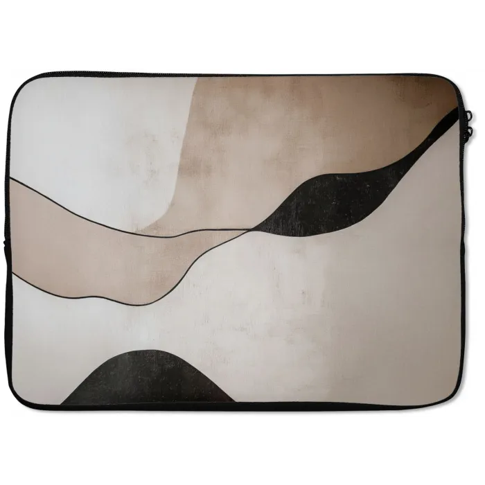Contourlijnen - Abstracte landschap laptophoes neopreen klein -zkaufland3dotto