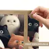 Kat - Dieren - Poes - Patroon - Jongen - Meisje Light Box met batterij (Wandlamp kind) middel -USP_websiteprintNL