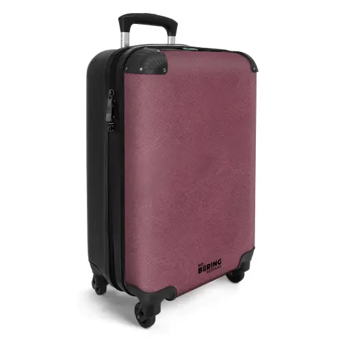 Lederen look donker roze NBS - Handbagage koffer - Kinderen Unisex middel -productfoto_3d