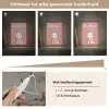 Illustratie - Konijn - Roze - Minimalistisch Light Box met kabel (Kinderlampje) klein -USP_dimbaarNL