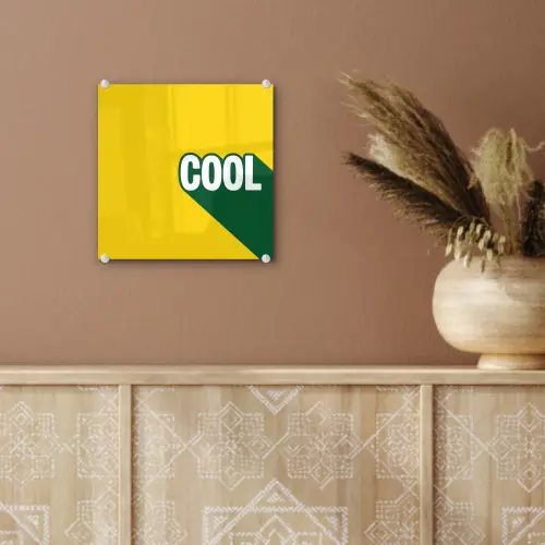 Cool - Geel - Groen plexiglas 5mm klein -sfeer5