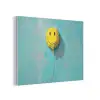 Ballon - Geel - Smiley PET vilt klein -3d