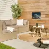 Astronaut - Kat - Glas - Stoel tuinposter los doek klein -sfeer4