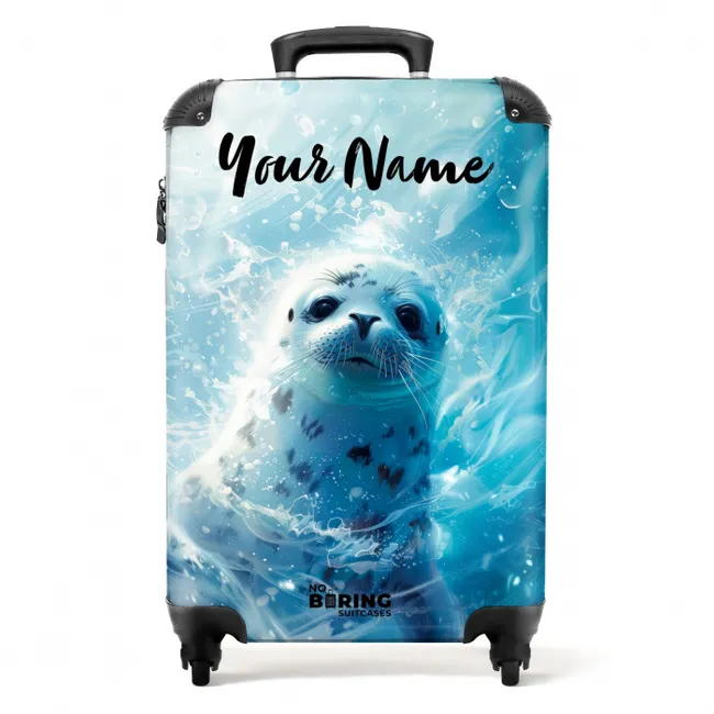 Zeger Zeehond NBS - Handbagage koffer - Kinderen Unisex middel -productfoto_recht