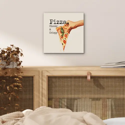 Pizza - Kaas - Pepperoni aluminium wit klein -sfeer3