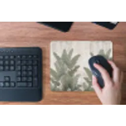 Bananenbladeren - Beton - Groen muismat rubber klein -toetsenbord