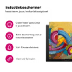 Abstract - Cirkels - Schilderij - Kleurrijk - Dynamisch Inductie beschermer vinyl 3mm klein -wsfeer2_website