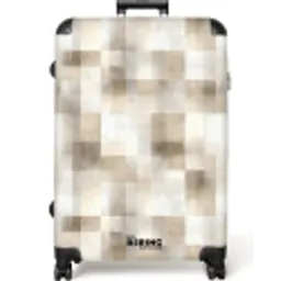Textuur - Linnen - Beige NBS - Large koffer - Volwassenen Unisex groot -zzzzzzzzkaufland2