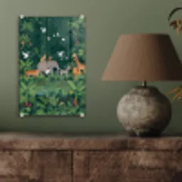 Tropisch - Jungle -  Groen plexiglas 5mm klein -sfeer3