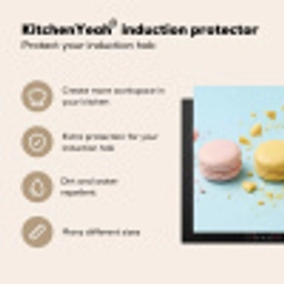 Macarons - Kleurrijk - Pastel Inductie beschermer vinyl 3mm middel -vsfeer2_ENG