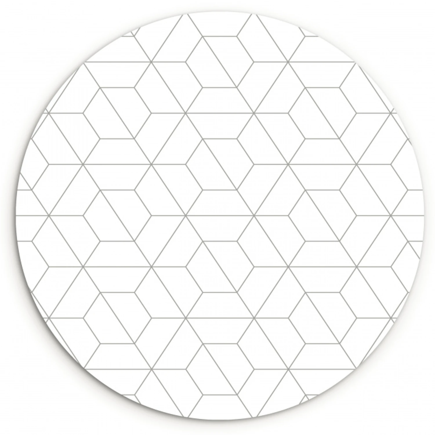 Geometrie - Lijn - Patroon Wandcirkel kunststof plaat 5mm dik klein 188 -3d