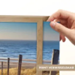 Strand - Zee - Nederland - Duinen - Zon Light Box met batterij (Wandlamp) middel -USP_websiteprintNL