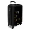 Quotes - Out of office - Goud - Vakantie - Zwart NBS - Handbagage koffer - Unisex middel -productfoto_3d