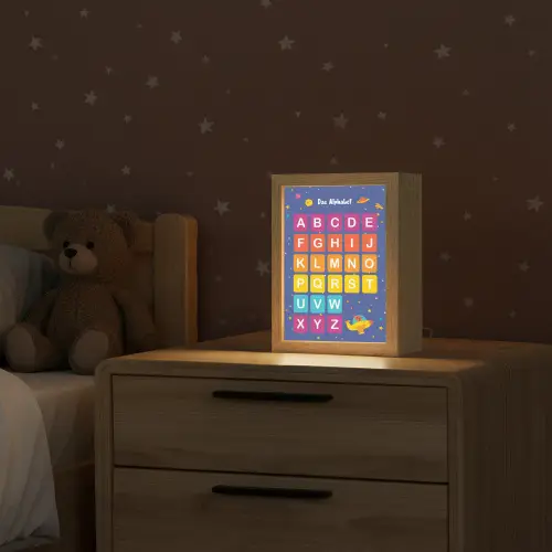 Educatief - Alfabet leren - Ruimte - Letters Light Box met kabel klein -sfeer1_kind
