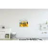 Vrouwen - Bananen - Geel textielposter latten blank klein -kinderkamer