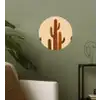 Cactus - Woestijn - Zand - Bruin Wandcirkel behangsticker klein -sfeer2