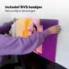 Abstract - Portret - Vrouw - Kleurrijk Inductie beschemer met haakjes klein -ky-ophangen-nl