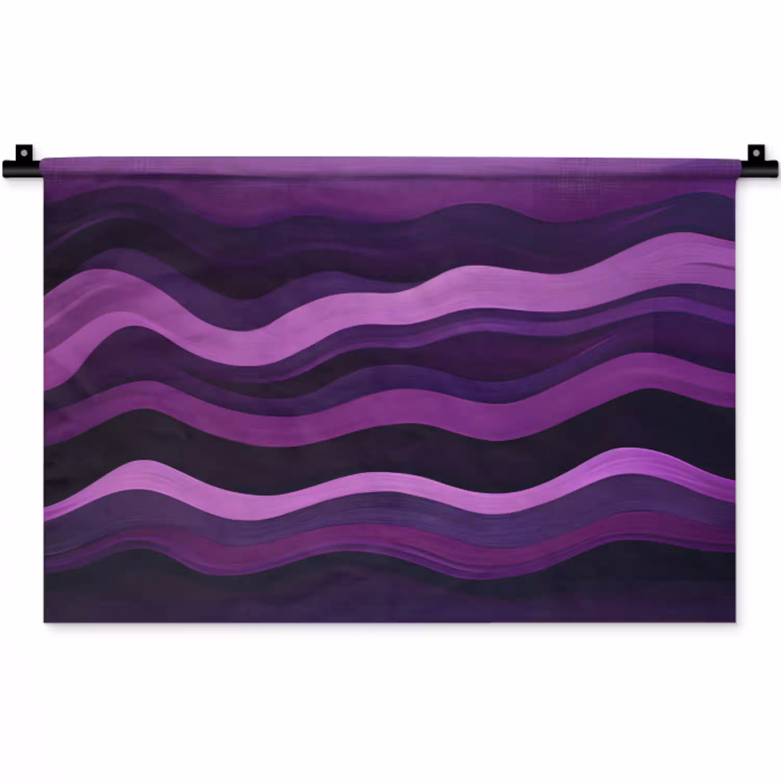 Lijnen - Golven - Paars - Abstract Wandkleed katoen klein -zz3d