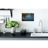 Merry Christmas - Blauw - Kerst - Winter Muursticker klein -keuken