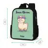 Kawai - Alpaca - Groen Rugzak - Zwart middel -productfoto_formaten