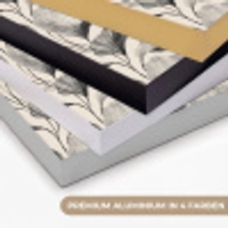 Botanisch - Bladeren - Zwart Textielframe zwart klein 947 -USP_kleurenDE