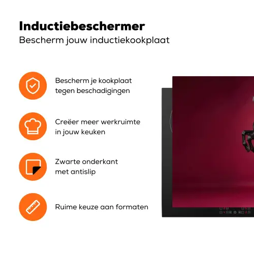 Hengst - Steigert - Rood Inductie beschermer vinyl 3mm klein -zzzzzzz-td-ups