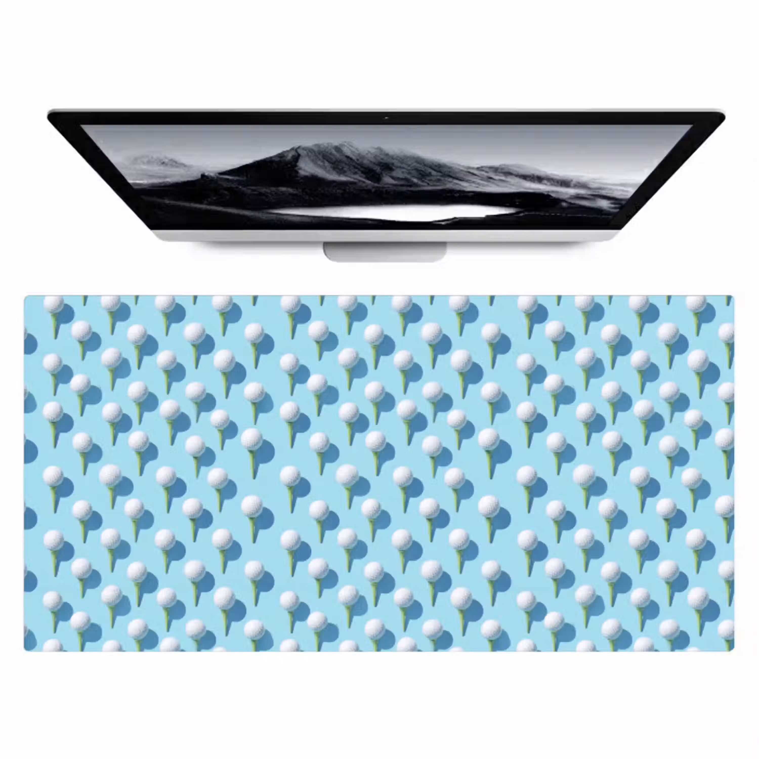 Golf - Ballen - Blauw Muismat XXL klein 681 -zzz3d