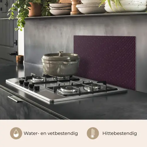 Donker - Paars - Patroon - Strepen keuken achterwand spatscherm klein 900 -usp_NL