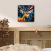 Graffiti - Hert - Dier - Kleurrijk aluminium wit klein -sfeer3