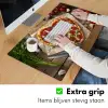 Pizza - Hart - Pepperoni - Tomaat Muismat XXL klein -sfeer3